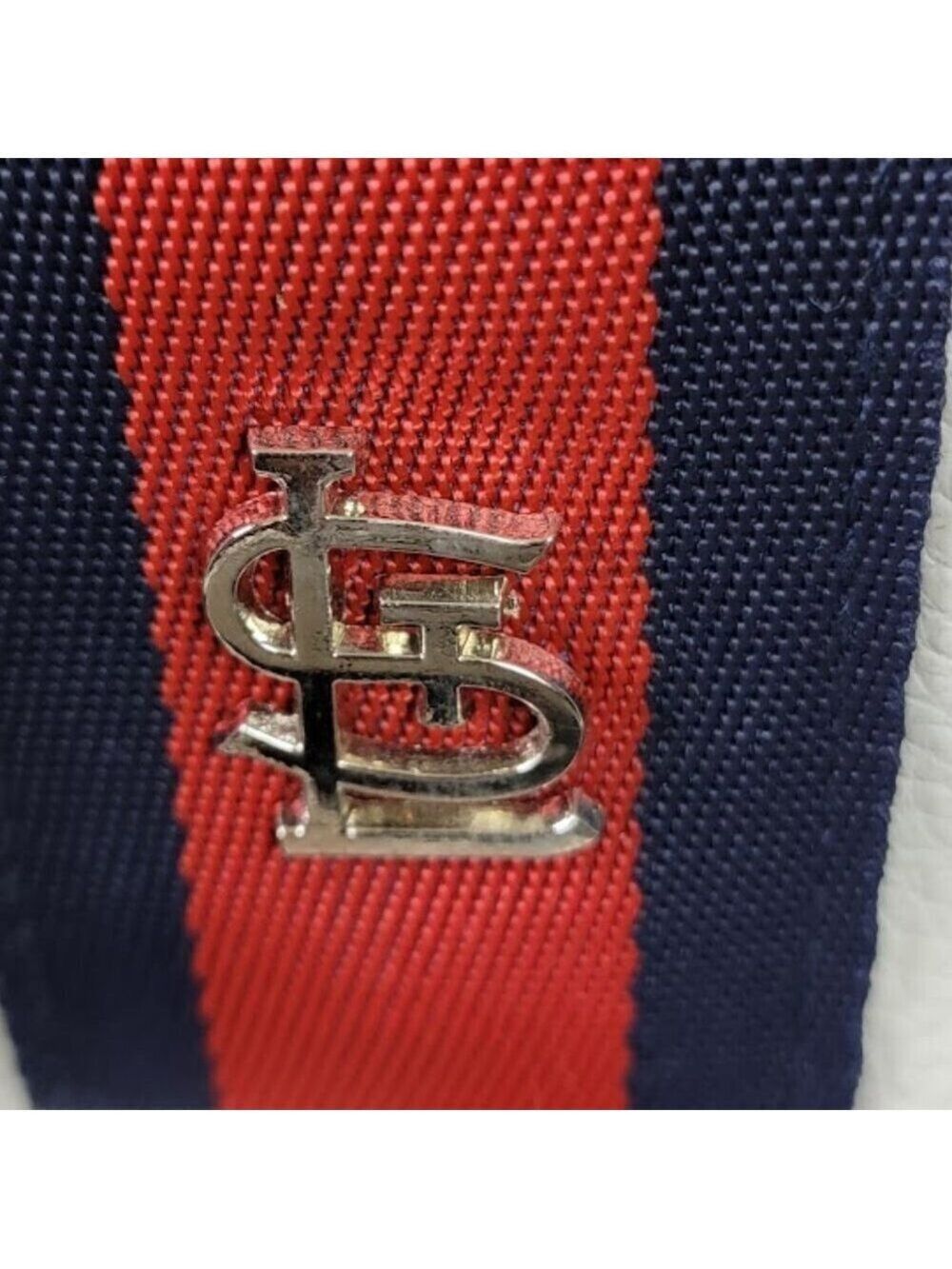 St. Louis Cardinals White Crossbody Purse – MLB Tassel Bag Red Blue Logo - Picture 2 of 7